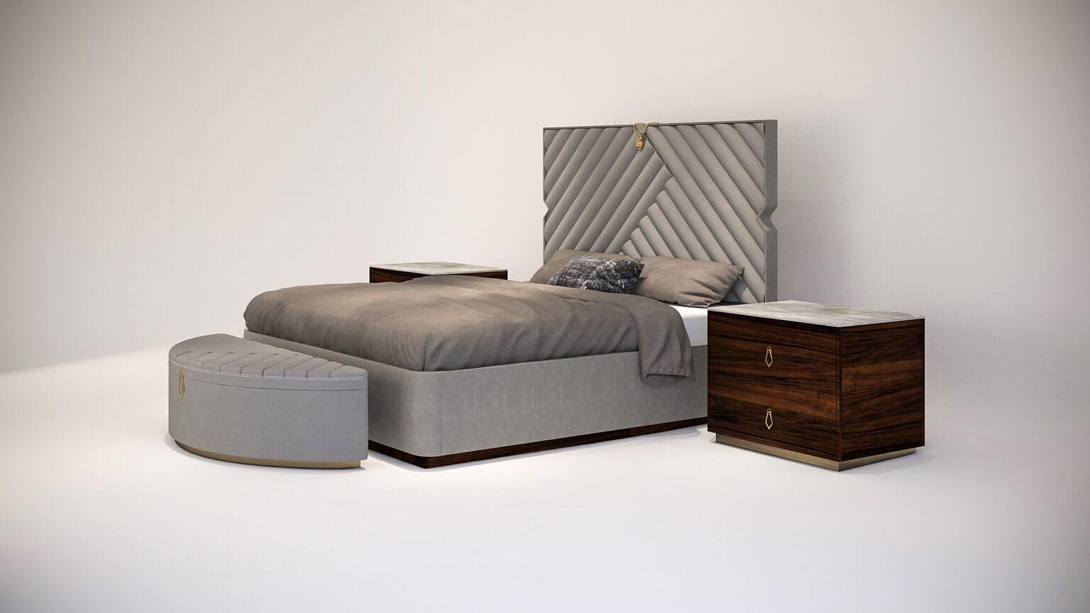 Victory bed _ furniture _ shruti sodhi interior designs.