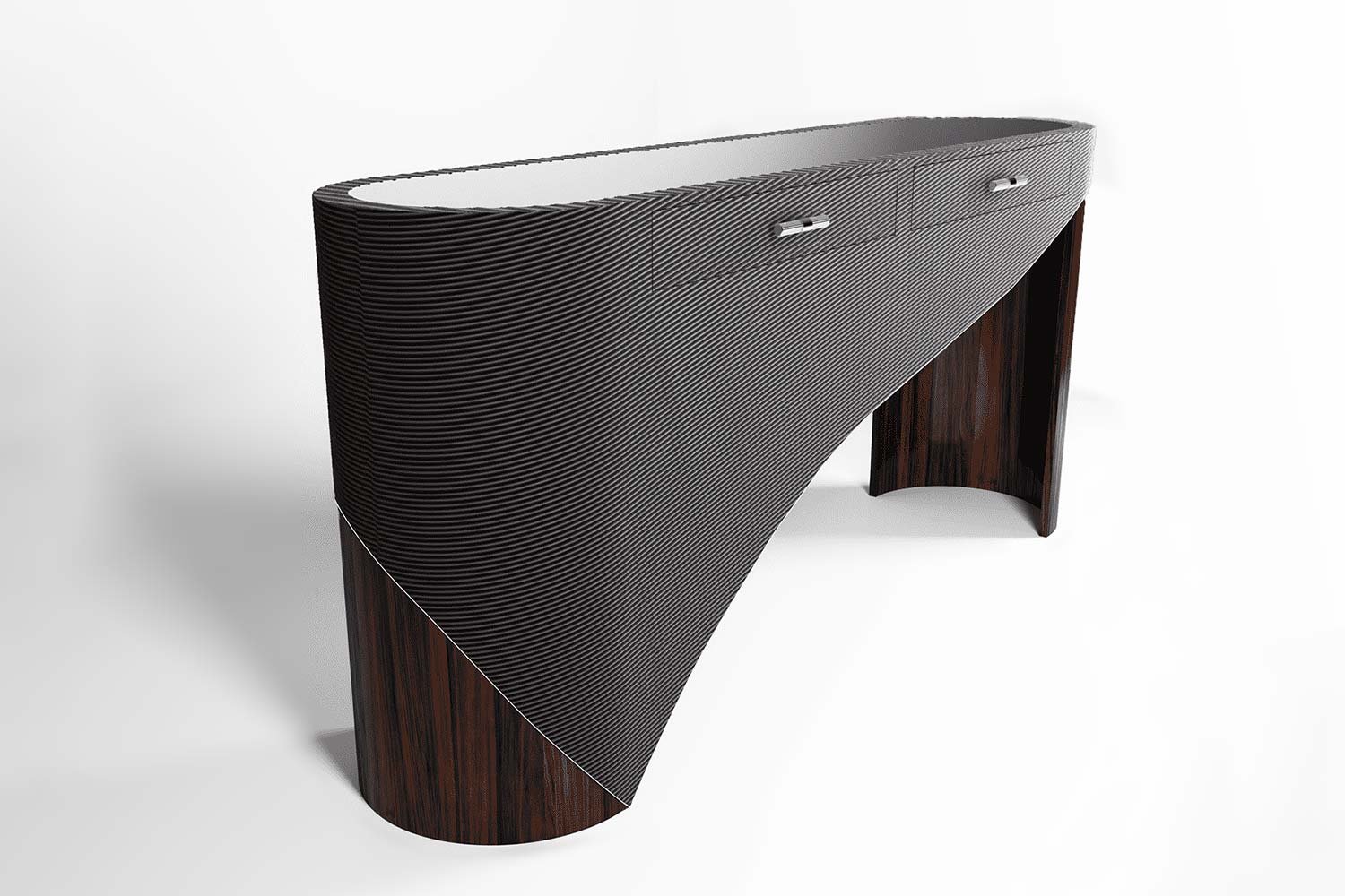 Wave console _ furniture _shruti sodhi interior designs.