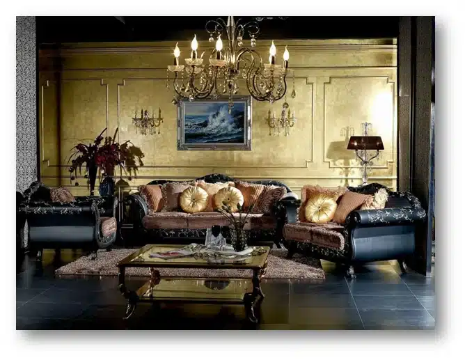 Living room with vintage design.