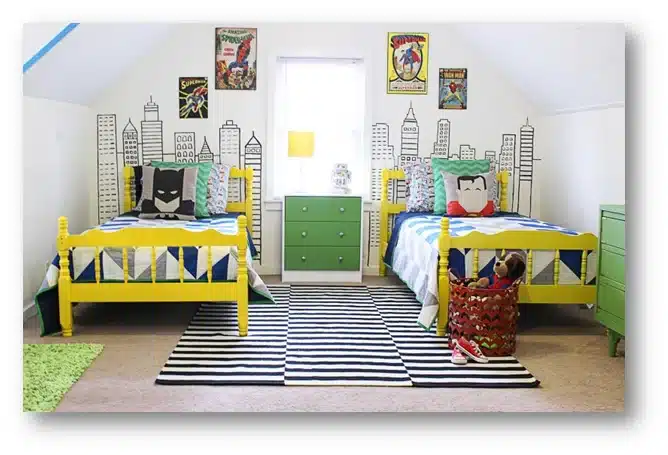 Bedroom for kids.