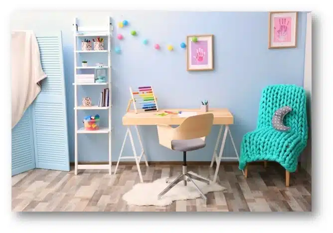 Decoration Ideas for kids' study room.