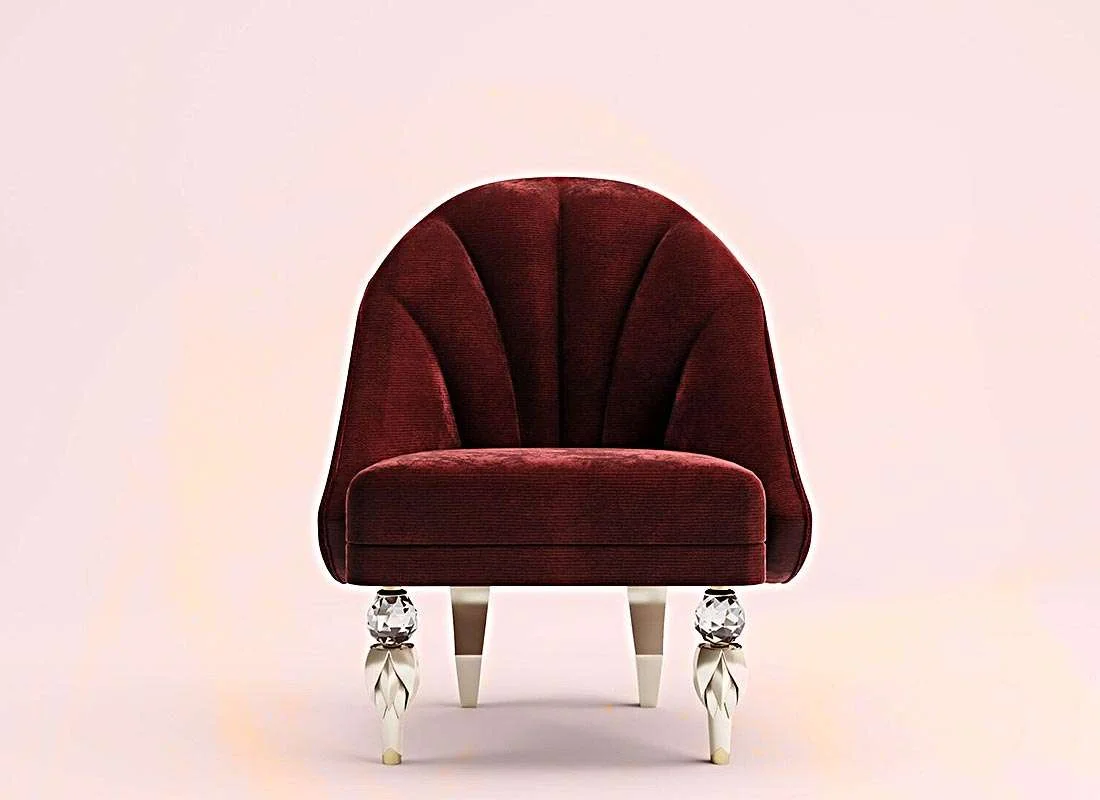 Wing chair _ Furniture _ shruti sodhi interior designs.