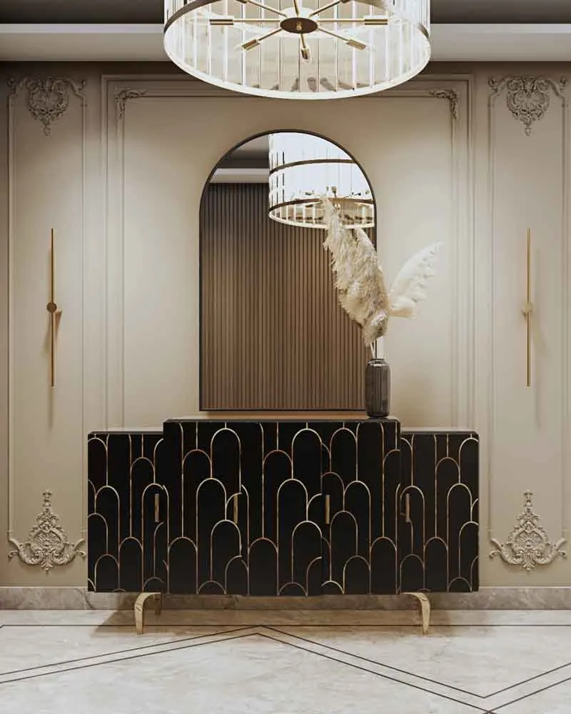 Luxury dressing table _ kavi nagar project _Shruti Sodhi Interior Designs