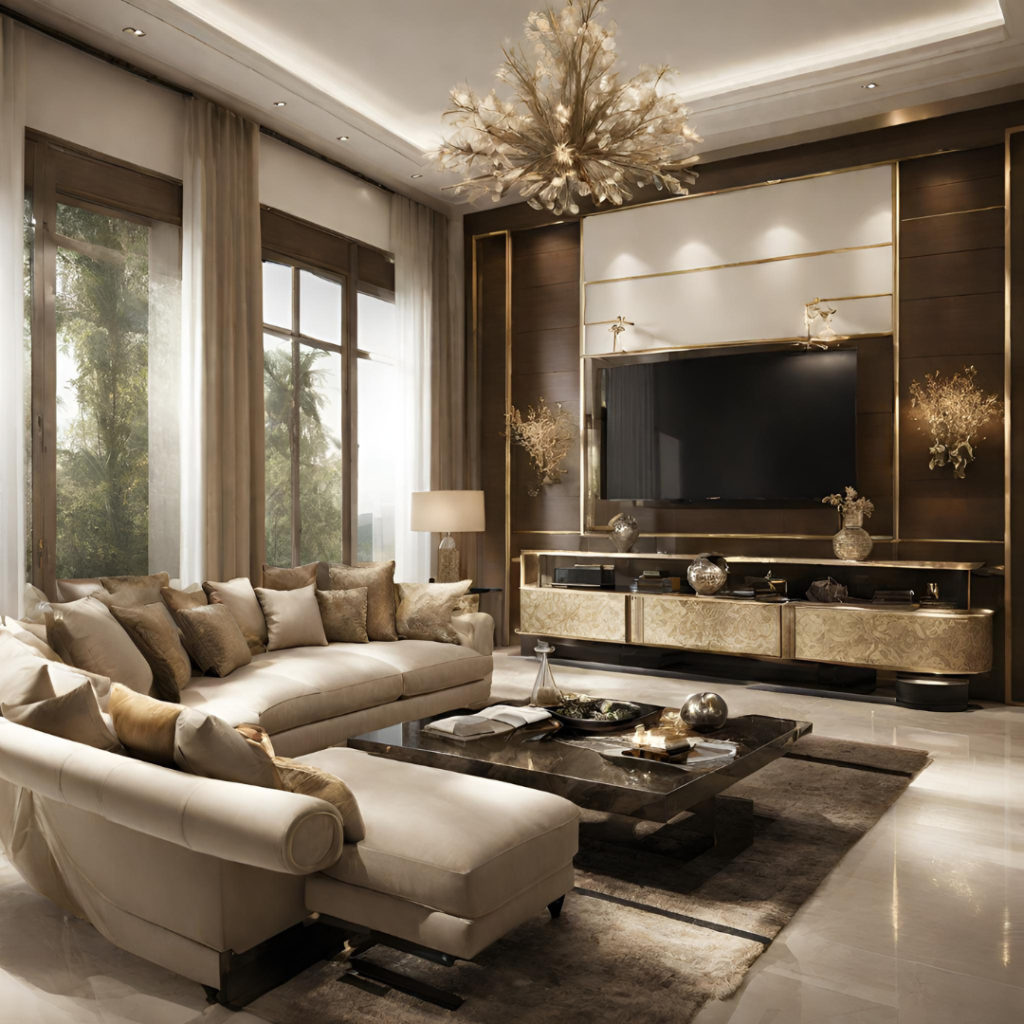 luxury living room design.