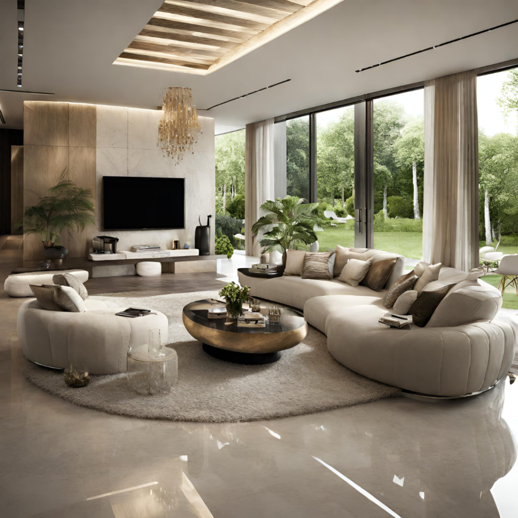 Luxury sofa set with center table _ shruti sodhi interior design.