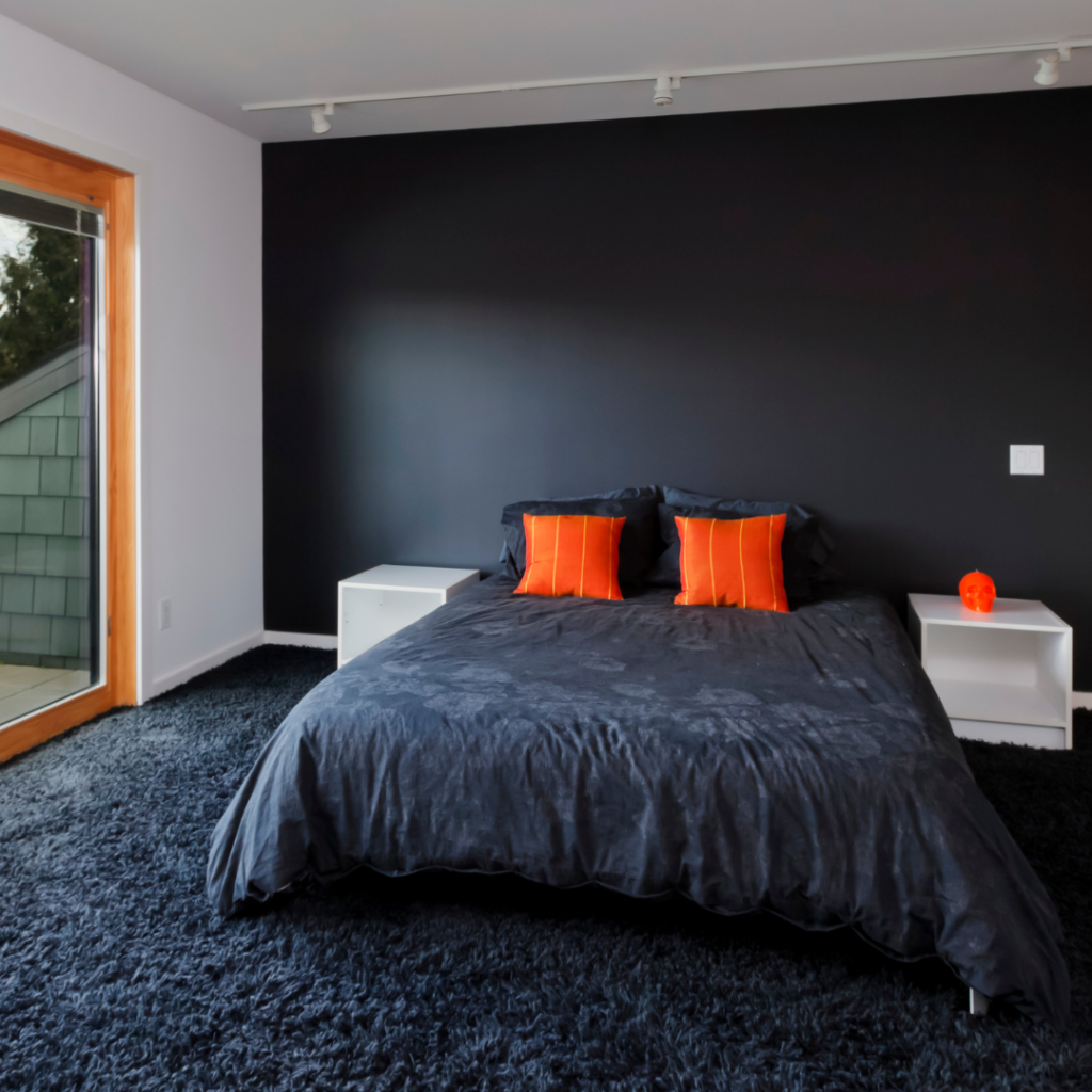 modernist bedroom design.