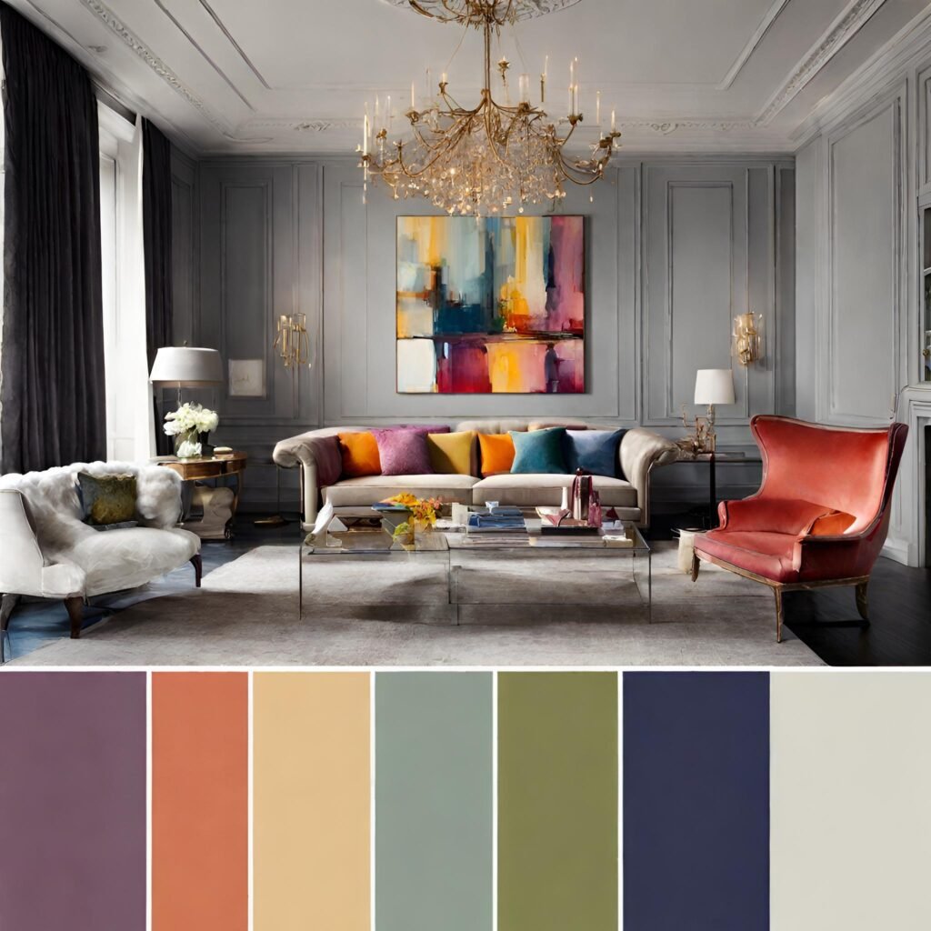 color palette for room designing ideas.